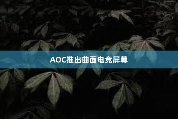 AOC推出曲面电竞屏幕