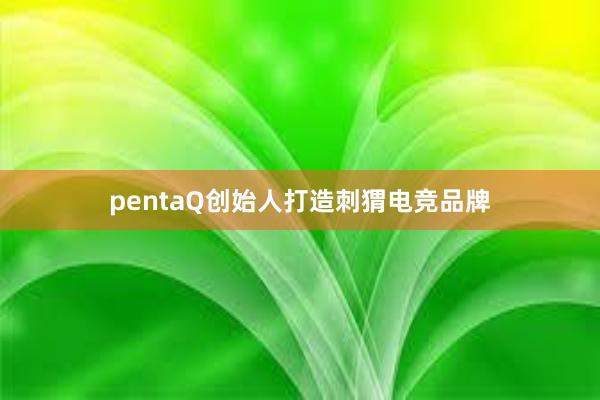 pentaQ创始人打造刺猬电竞品牌