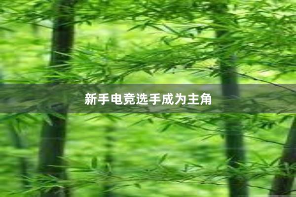 新手电竞选手成为主角