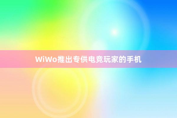 WiWo推出专供电竞玩家的手机